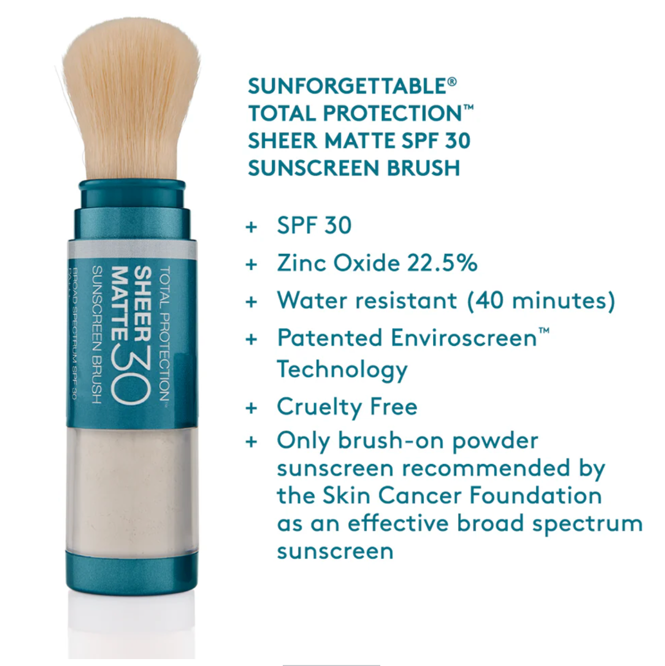 Sunforgettable® Total Protection® Sheer Matte SPF 30 Sunscreen Brush